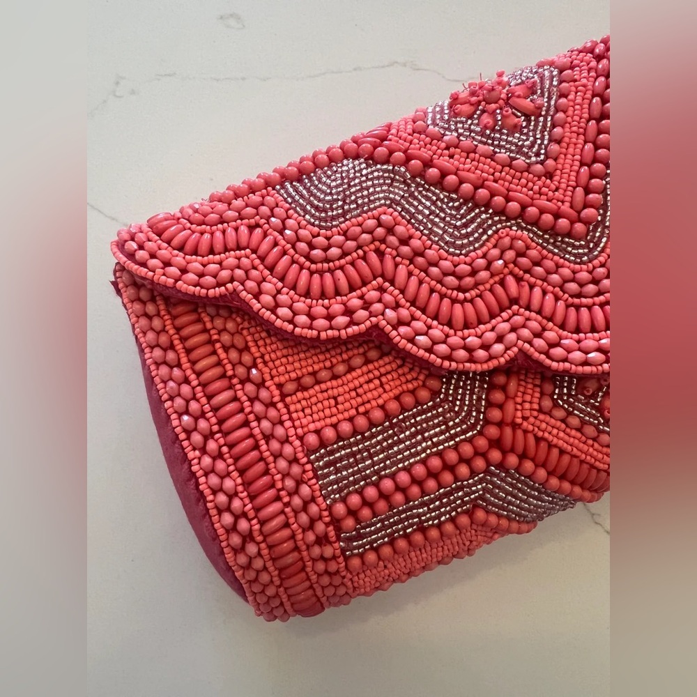 Pink Rhinestone Wristlet Clutch - Picture 2 of 12